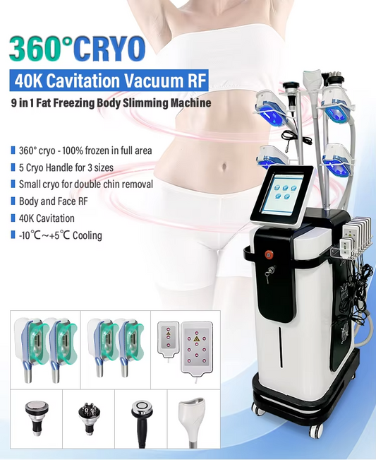 Hot Selling Fat Freezing Cryotherapy Machine Criolipolisis 360 Fat Freeze Cool Lipolysis Cellulite Sculpting Beauty Equipment