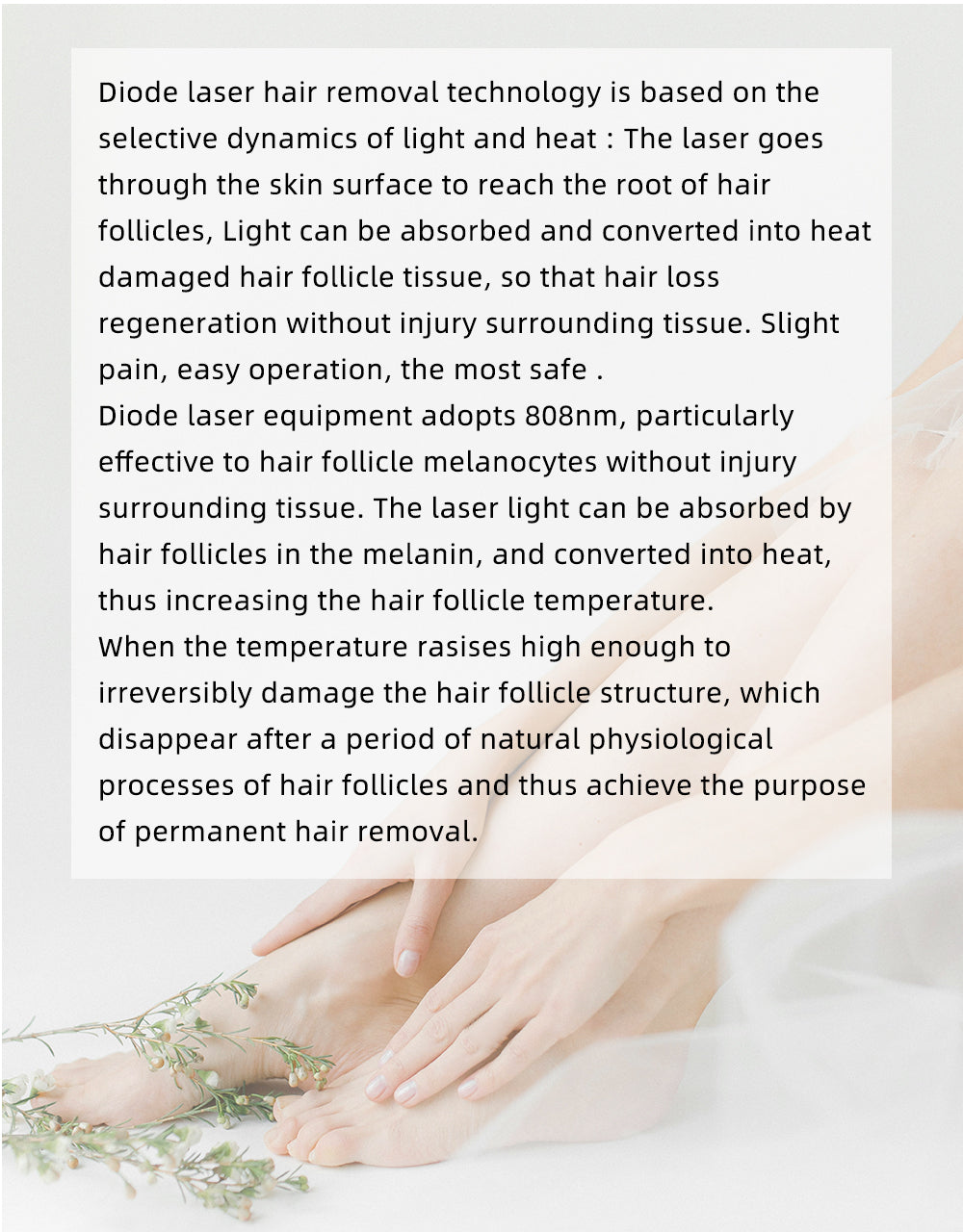 Triple Wave 808nm Diode Hair Removal Machine