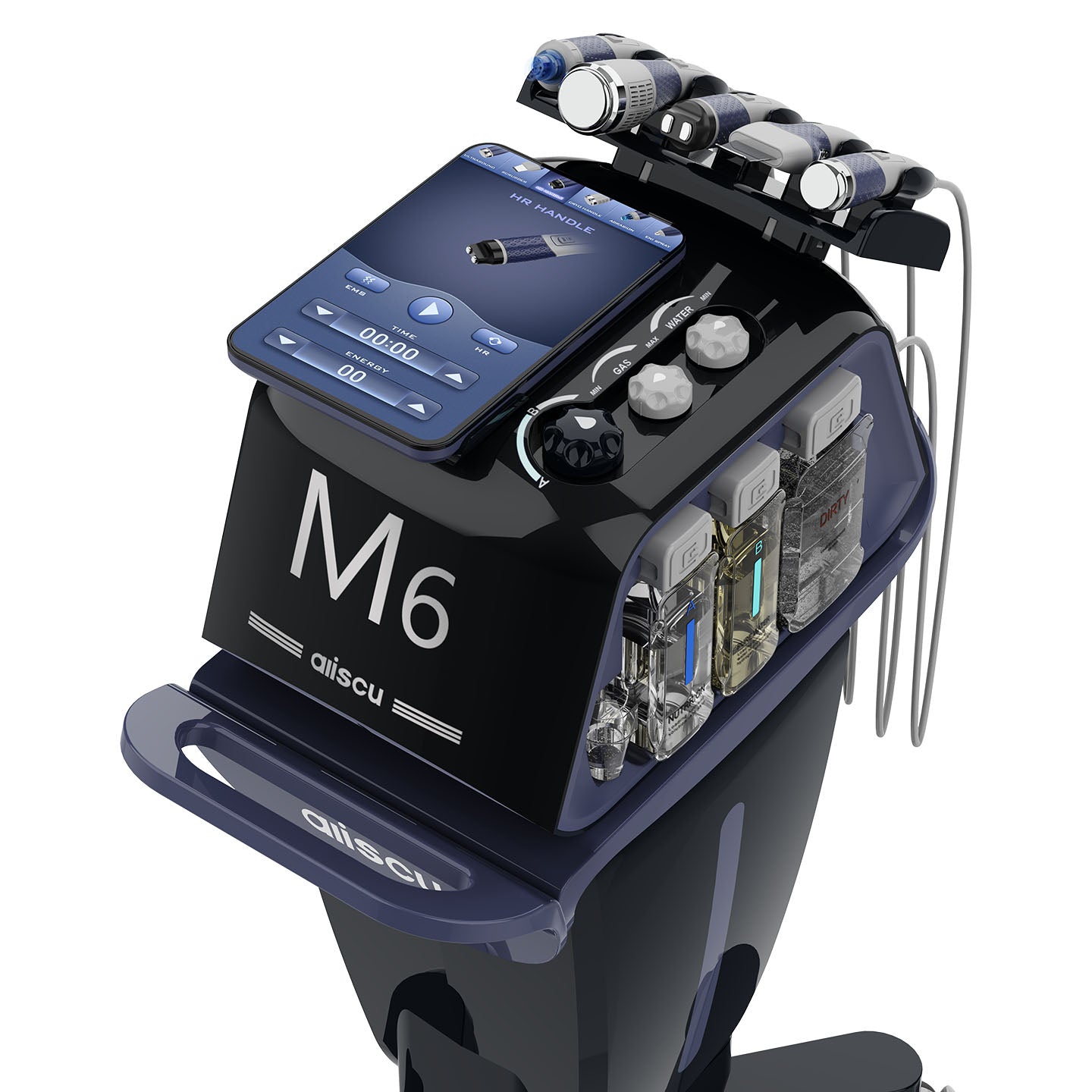 Black 6 in 1 Facial Management M6 Microdermabrasion dermabrasion Facial Machine