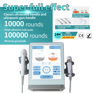 2 in 1 7D HIFU Peninsula Ultrasonix Precise Anti-aging  healing head RF Decives