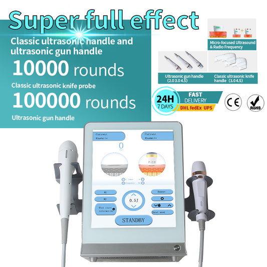 2 in 1 7D HIFU Peninsula Ultrasonix Precise Anti-aging  healing head RF Decives