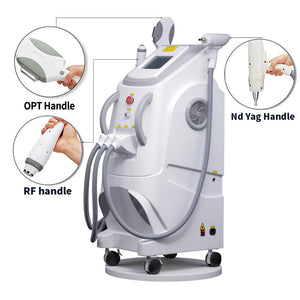 IPL RF ND Yag Lase 3 in 1 Hair Removal Machine