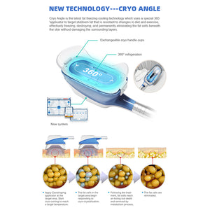 360 cryolipolysis 5 handles  fat freezing machine