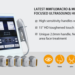 Double handle 7D HIFU Facial Lifting Device With 7 Cartridges