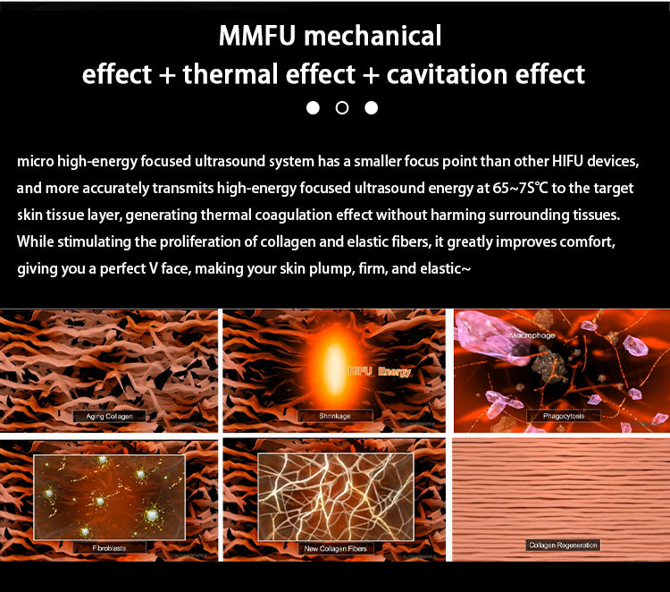 Double handle 7D HIFU Facial Lifting Device With 7 Cartridges