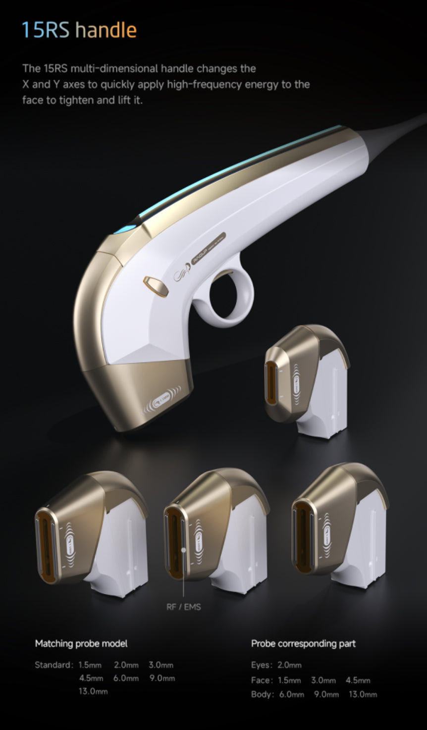 360 Max 25D Anti-Aging Anti-Wrinkle Hifu Machine 3 Handles for Face Body Skin Tightening Weight Loss Whitening Skin Rejuvenation