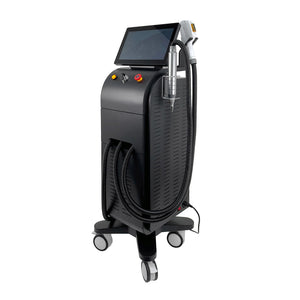 Triple wavelength 3 handles 808nm diode laser hair removal machine
