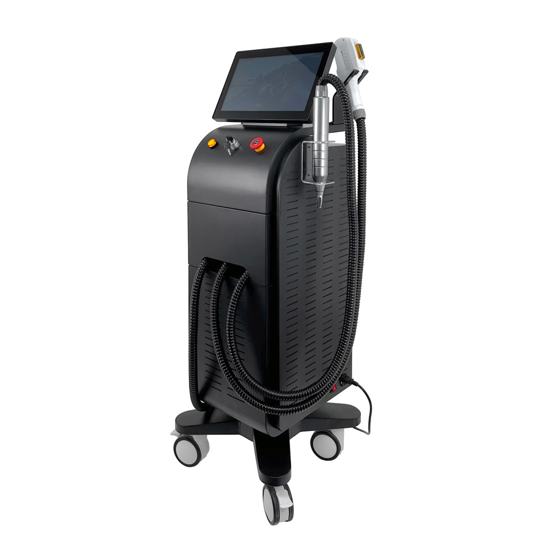 Triple wavelength 3 handles 808nm diode laser hair removal machine