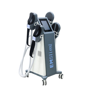 4 Handles Ems Muscle Building Body Sculpting Machine Belly Fat Reduction Machine