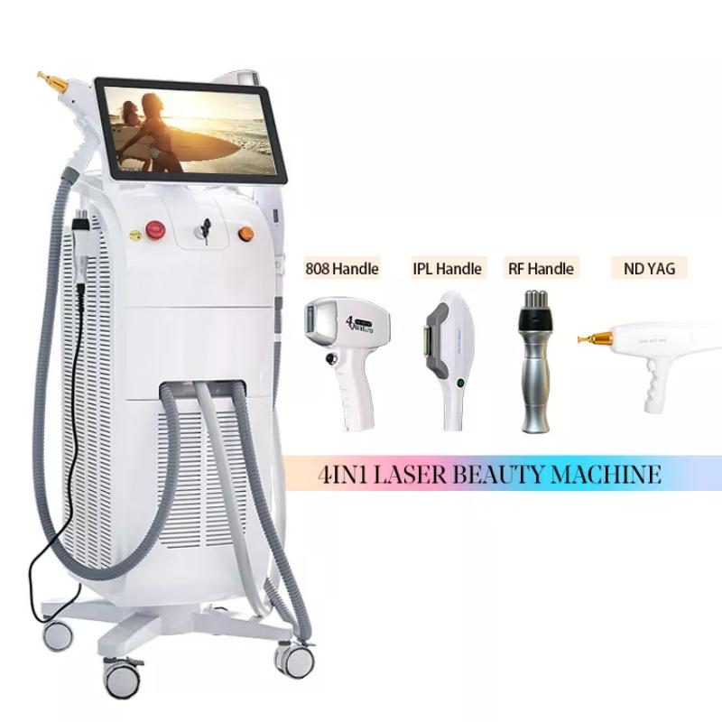 Multifunction 4 In 1 Diode Laser+DPL+Picosecond Laser Hair Removal Machine