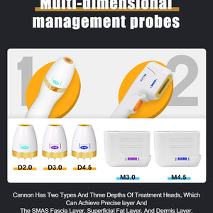 Newest Face Lifting 7D 2 in 1 HIFU Machine Anti-aging Device