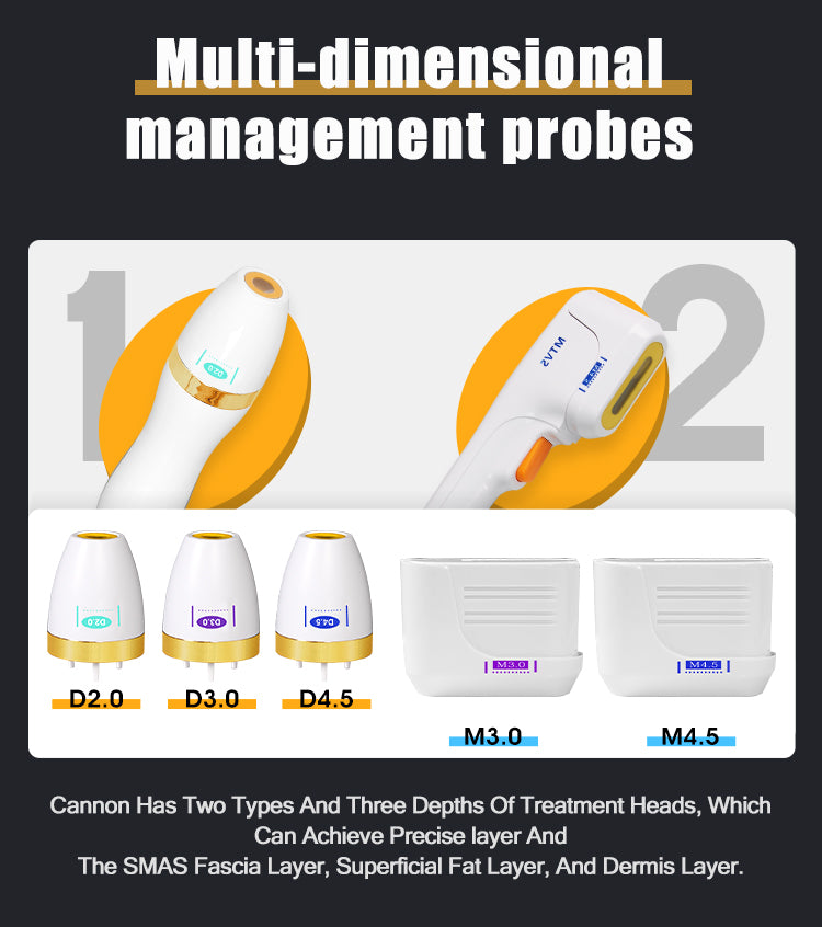 Newest Face Lifting 7D 2 in 1 HIFU Machine Anti-aging Device