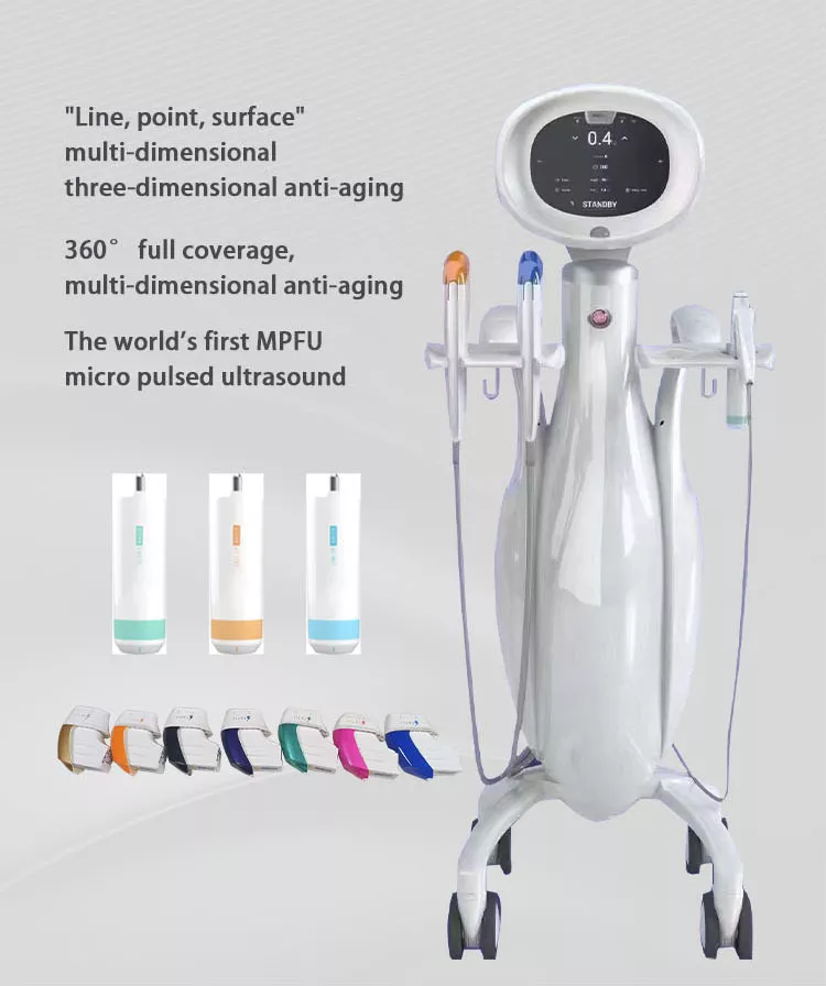 Latest  HIFU Ultra Booster pen circular 3 handles Anti-aging Machine