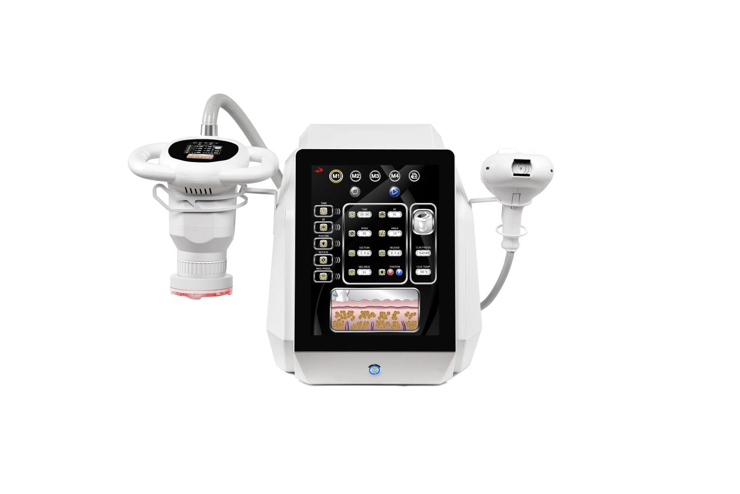 Portable Cellulite Roller Inner Ball Slimming Machine Body Tightening Vacuum Body Contour Inner Ball Roller Massage Machine