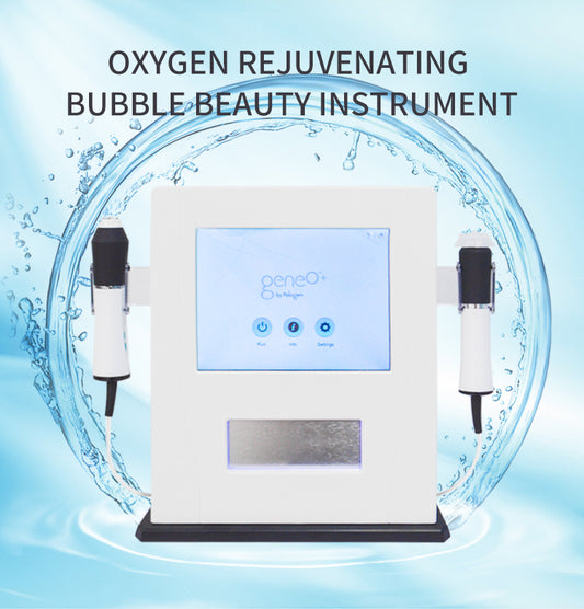 Máquina de belleza con burbujas de oxígeno 2 en 1, reafirmante, blanqueador y rejuvenecedor.