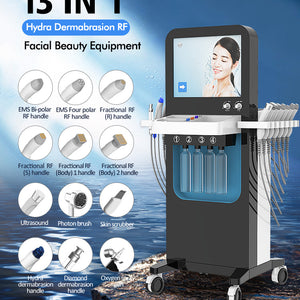 14 In 1 Korea Aqua Peeling Machine Hydro Oxyge Facial Diamond Dermabrasion Machine