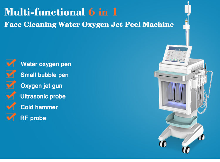 6 in 1 Aqua Facial Cleaning Hydro micro dermabrasion professional machine