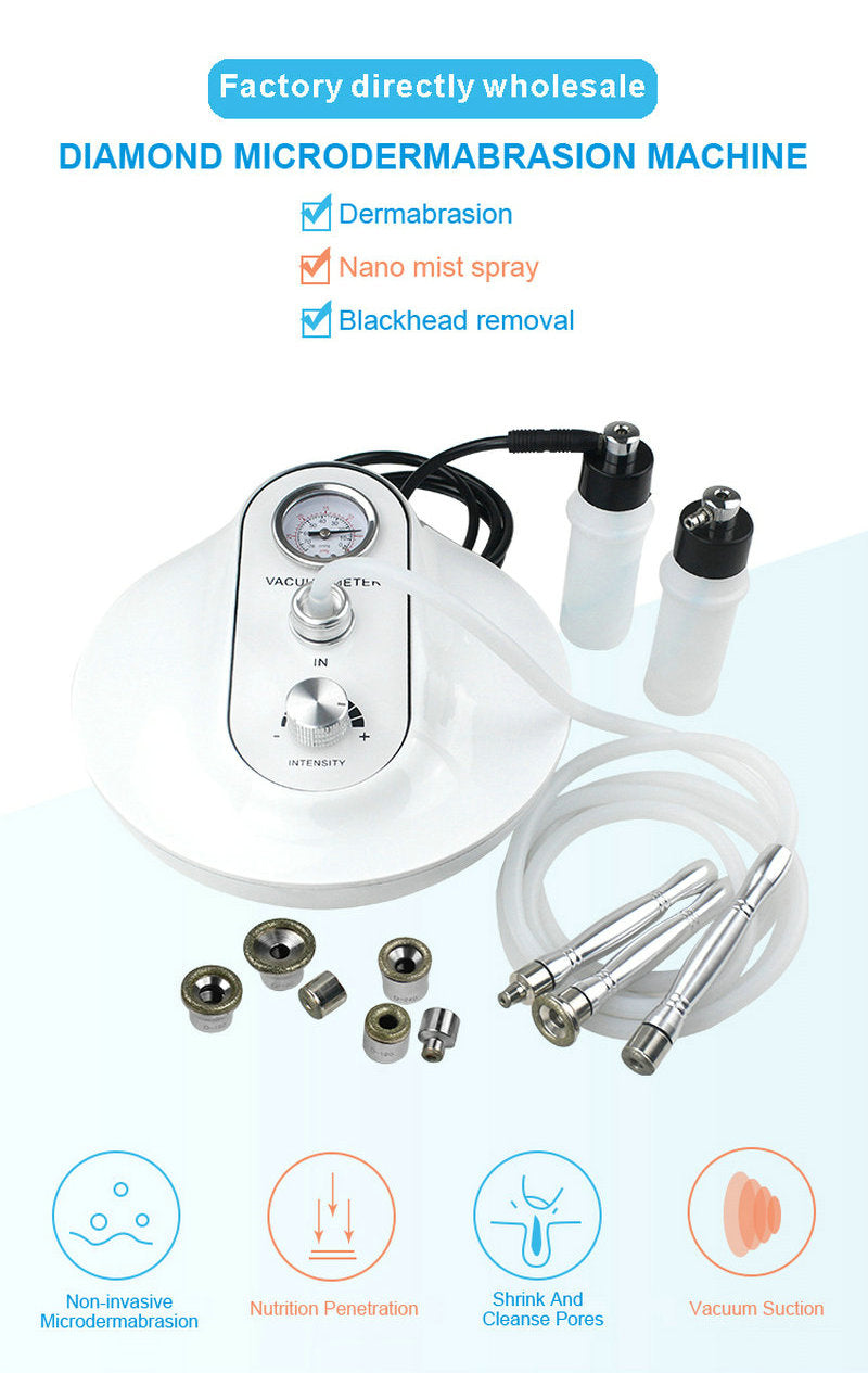 3 in 1 Diamond Microdermabrasion SPA Skin Rejuvenation Exfoliating Equipment
