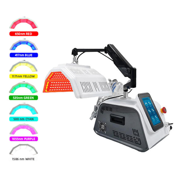 New 6 In 1 Facial Skin Whitening Rejuvenation Tightening Care 7 Colors Pdt Led Photon Light Therapy Machine for sale