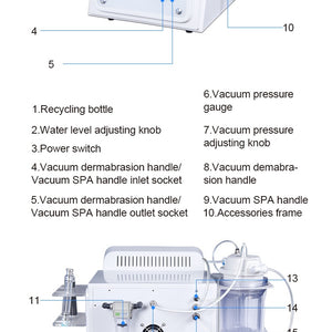 Skin Scrubber H2O2 Aqua Peeling Facial Machine Multifunction Hydro Dermabrasion Facial Device