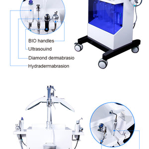Multifunction Led Light 8 In 1 Hydra Dermabrasion Oxygen Jet Skin Rejuvenation Machine
