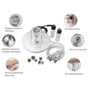 3 in 1 Diamond Microdermabrasion SPA Skin Rejuvenation Exfoliating Equipment