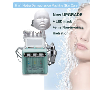8 in 1 Hydrogen water Dermabrasion Oxgen jet Peel Diamond Oxygen facial machine