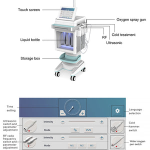 6 in 1 Aqua Facial Cleaning Hydro micro dermabrasion professional machine