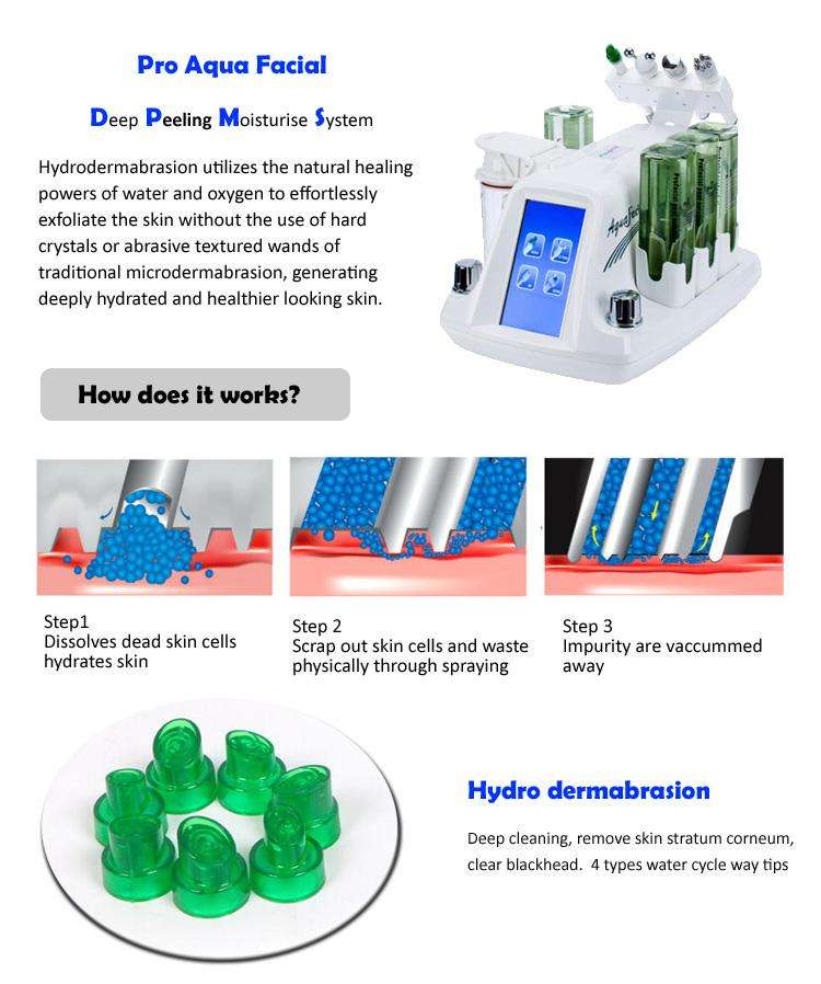 Oxygen Jet Facial Water Aqua Peeling Skin Peel Micro dermabrasion Machine