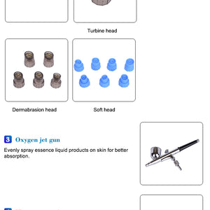 6 in 1 Aqua Facial Cleaning Hydro micro dermabrasion professional machine