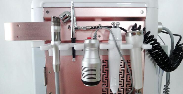 5 in 1 ultrasonic facial cleaning lifting RF Skin Tightening oxygen Dermabrasion device