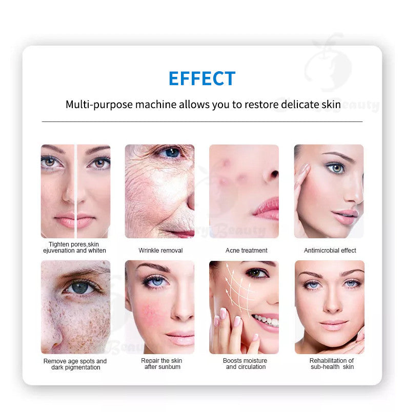 New 6 In 1 Facial Skin Whitening Rejuvenation Tightening Care 7 Colors Pdt Led Photon Light Therapy Machine for sale