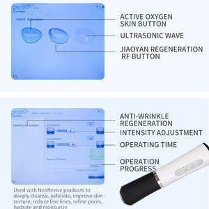 2 IN 1 Tightening Whitening Rejuvenating Instrument Oxygen Bubble Beauty Machine