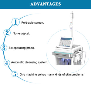 6 in 1 Aqua Facial Cleaning Hydro micro dermabrasion professional machine