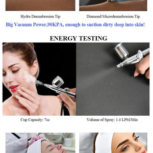Hydro Water 14 in 1 Oxygen Jet Peel Facial Beauty deeping Clean Skin Device