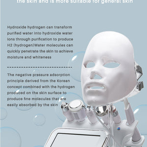 8 in 1 Hydrogen water Dermabrasion Oxgen jet Peel Diamond Oxygen facial machine