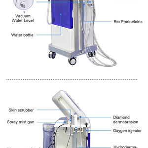 Professional 9 in 1 hydro dermabrasion machine deep cleaning device