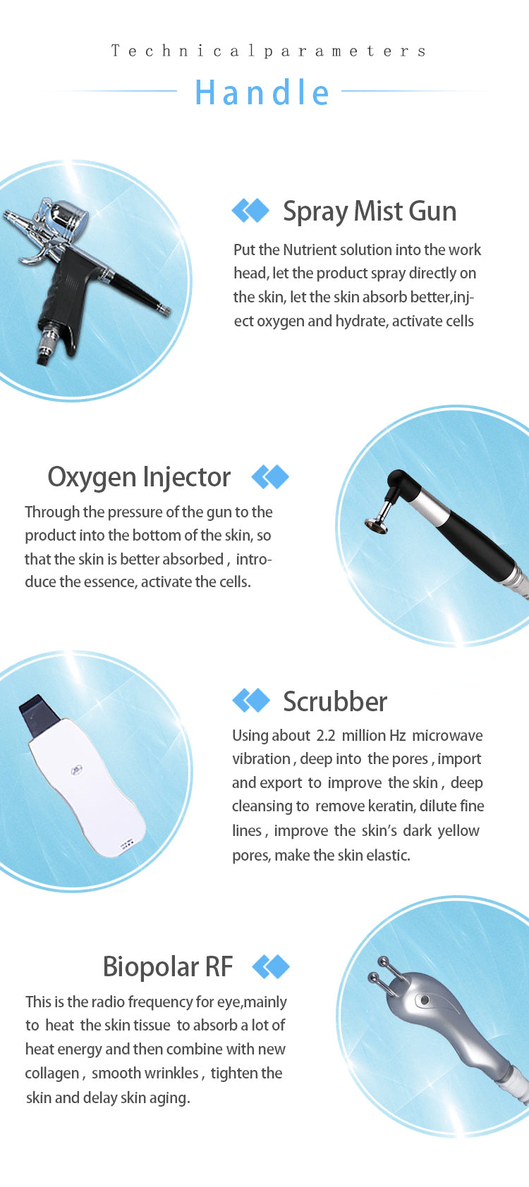 Oxygene Jet Peel Hydrodermabrasion Facial Machine Skincare Oxygenated Facial Machine