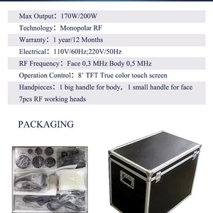 Skin Care Device Face Lifting Wrinkle Removal Eye Care RF Skin Tightening Machine