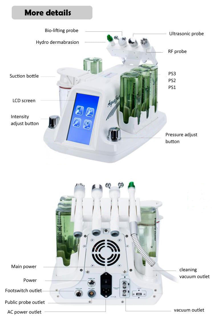 Oxygen Jet Facial Water Aqua Peeling Skin Peel Micro dermabrasion Machine