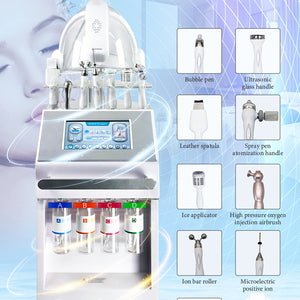 Ultrasound cold hammer Oxygen inject face skin rejuvenation water oxygen facial cleaning beauty machine
