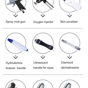 Professional 9 in 1 hydro dermabrasion machine deep cleaning device