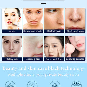 Ultrasound cold hammer Oxygen inject face skin rejuvenation water oxygen facial cleaning beauty machine