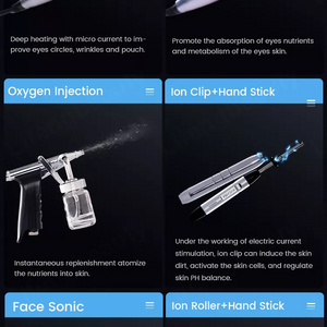 Hydro Dermabrasion Machine High Frequency Ultrasonic Galvanic Facial Scrub Machine