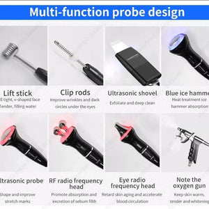 Hydro Dermabrasion Machine High Frequency Ultrasonic Galvanic Facial Scrub Machine