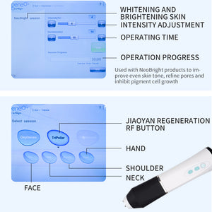 2 IN 1 Tightening Whitening Rejuvenating Instrument Oxygen Bubble Beauty Machine