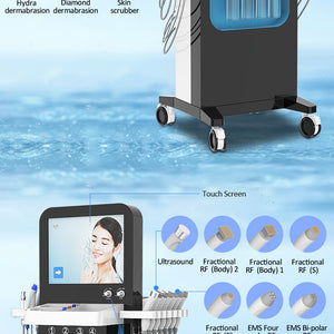 14 In 1 Korea Aqua Peeling Machine Hydro Oxyge Facial Diamond Dermabrasion Machine