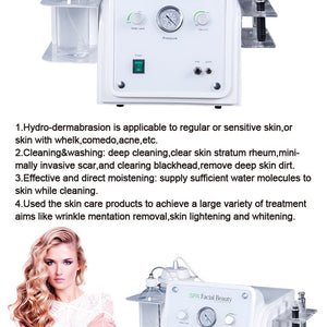Skin Scrubber H2O2 Aqua Peeling Facial Machine Multifunction Hydro Dermabrasion Facial Device