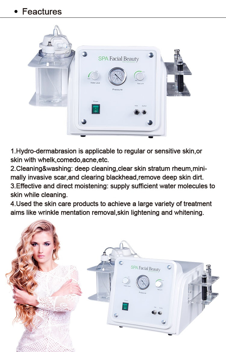 Skin Scrubber H2O2 Aqua Peeling Facial Machine Multifunction Hydro Dermabrasion Facial Device