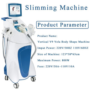 V9 Vela Body Shape Vacuum Cavitation RF Slimming Machine